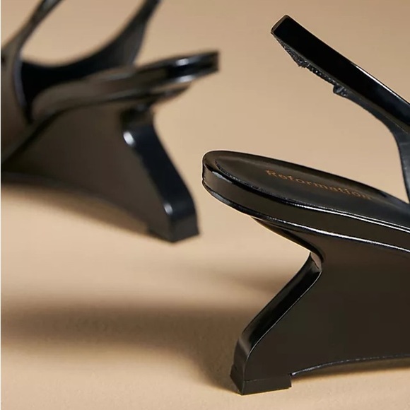 Reformation Black Slingback Heels - Picture 3 of 10
